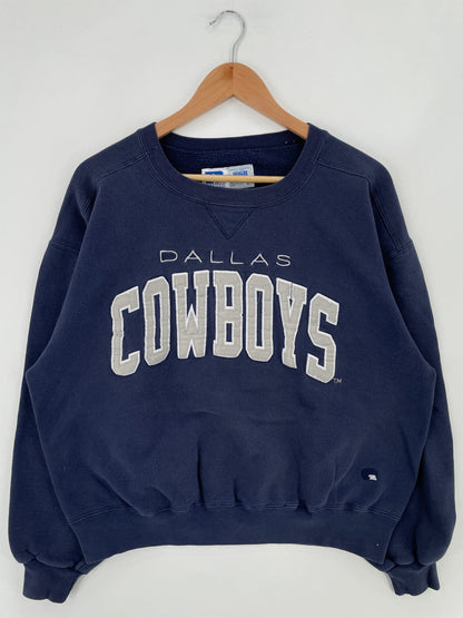 90's RUSSELL x DALLAS COWBOYS Made in USA Size L Vintage NFL Sweat-Shirt / E8773S