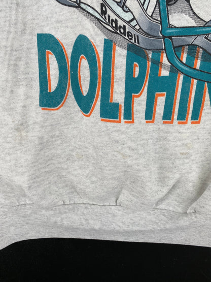 90’s MIAMI DOLPHINS Made in USA Size XXL Vintage NFL Sweat-Shirt / F5274S