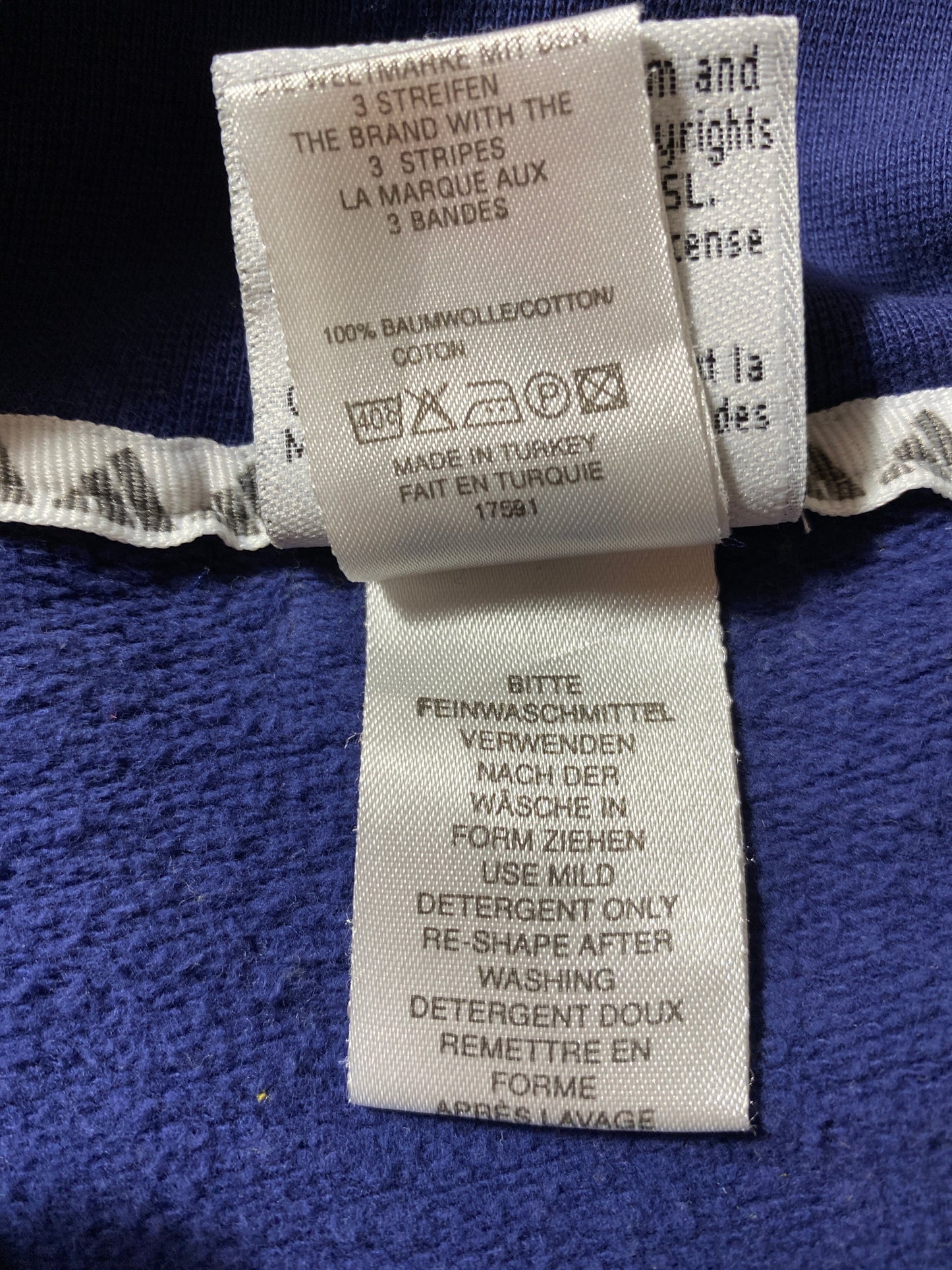 (XL) 1998 ADIDAS FRANCE COUPE DU MONDE Sweat-shirt / A0532S