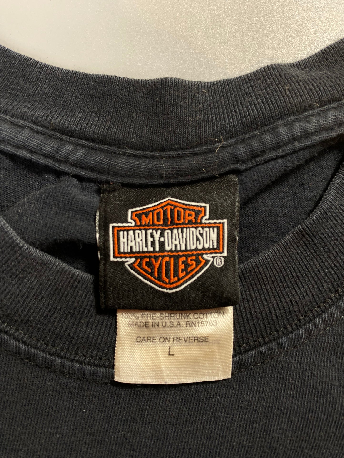 2005 HARLEY DAVIDSON Made in USA Size L Vintage Long Sleeve T-Shirt / F1812T