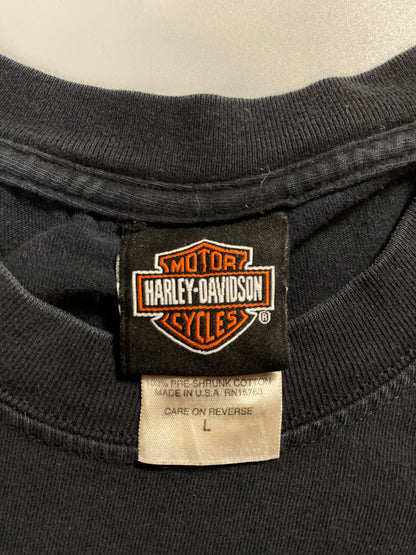 2005 HARLEY DAVIDSON Made in USA Size L Vintage Long Sleeve T-Shirt / F1812T