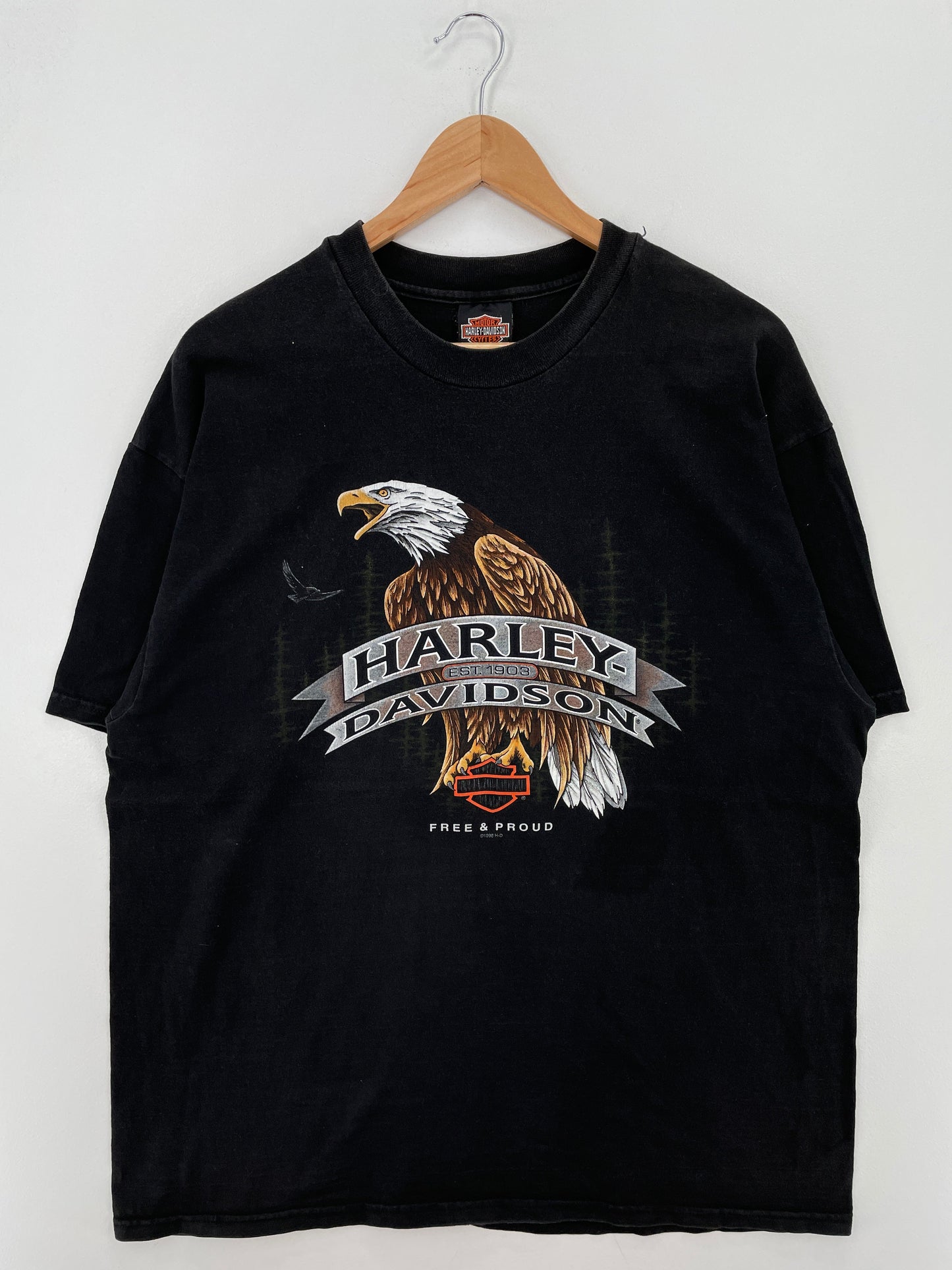 1998 HARLEY DAVIDSON SOUTHERN NEVADA Made in USA Size XL Vintage T-Shirt / F4275T