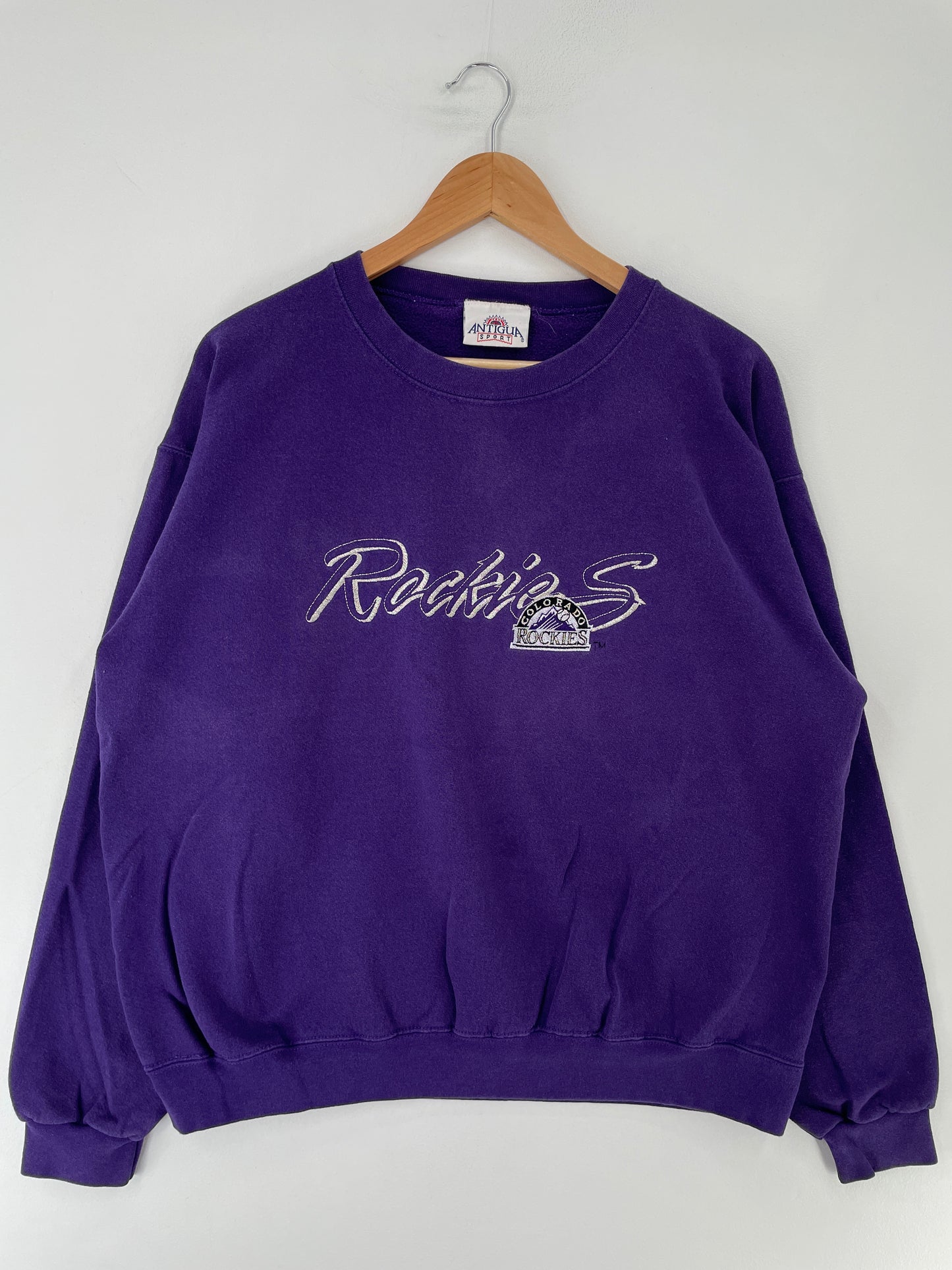 00' COLORADO ROCKIES Size L Vintage NFL Sweat-shirt / F107S