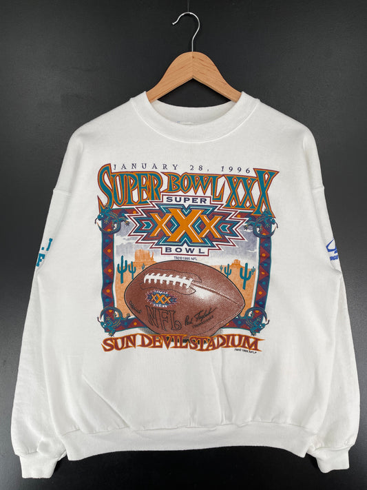1995 SUPER BOWL Size XL Vintage NFL Sweat-Shirt / F5872S