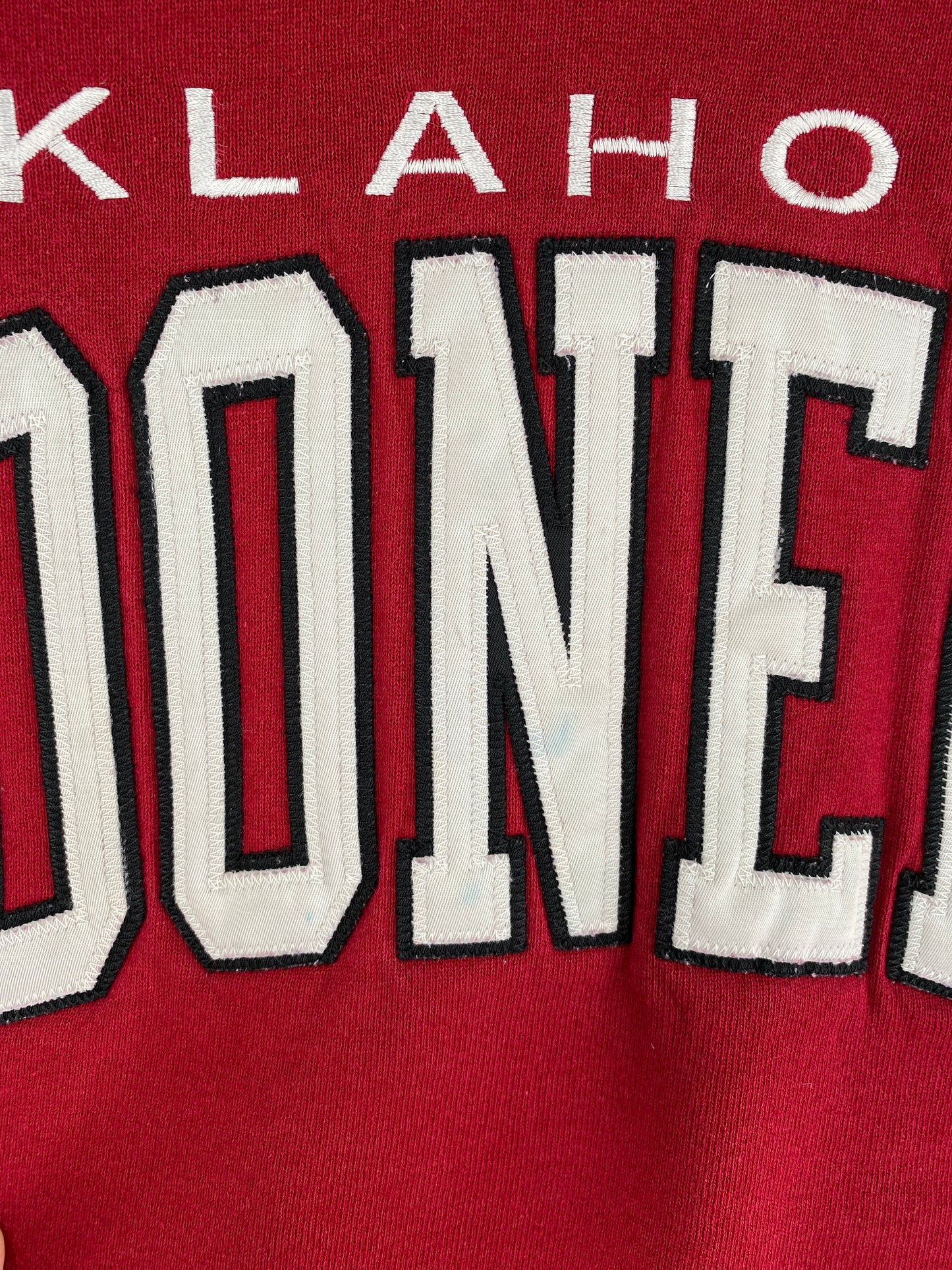 90's RUSSELL x OKLAHOMA SOONERS Made in USA Size L Vintage College Sweat-shirt / F53S