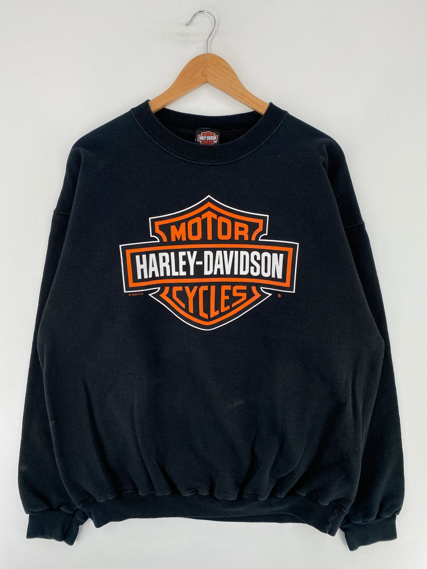 2003 HARLEY DAVIDSON CHICAGO Size L Vintage Racing Sweat-shirt / E9165S