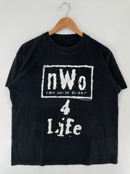 .90’s NEW WORLD ORDER NWO Size No Tag(Approx.L) Vintage T-shirt / E7731T