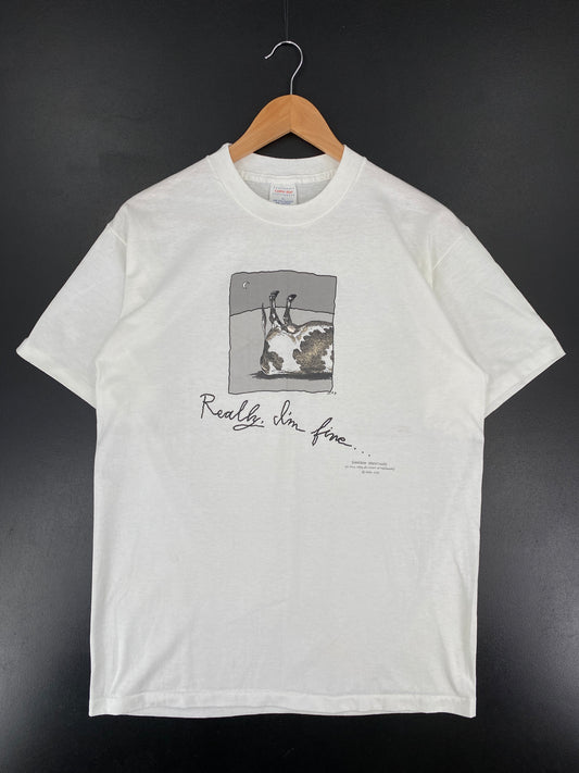 90's SHOEBOX GREETING COW Print Made in USA Size XL Vintage T-shirts / E8019T