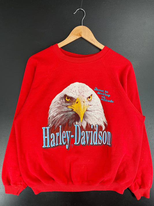 1990 HARLEY DAVIDSON Size Approx.L Vintage Sweat-Shirt / E9890S