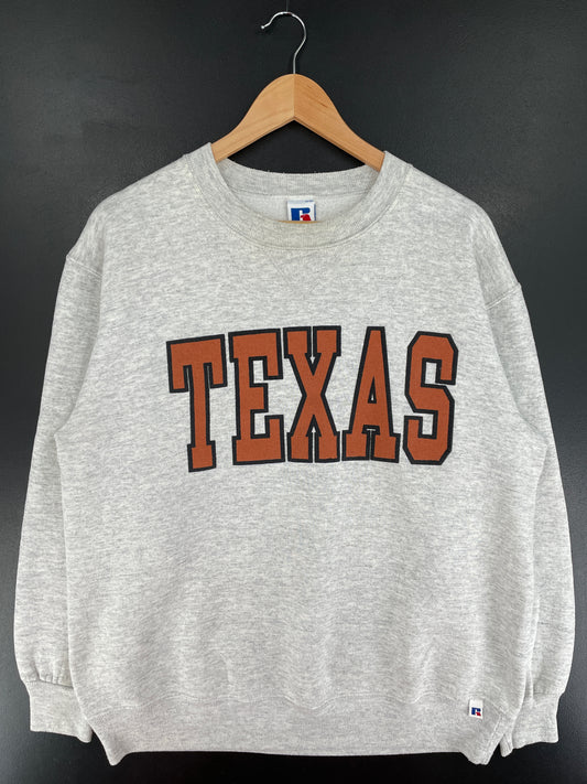 90's RUSSELL x TEXAS Made in USA Size XL Vintage College Sweat shirt / F856S
