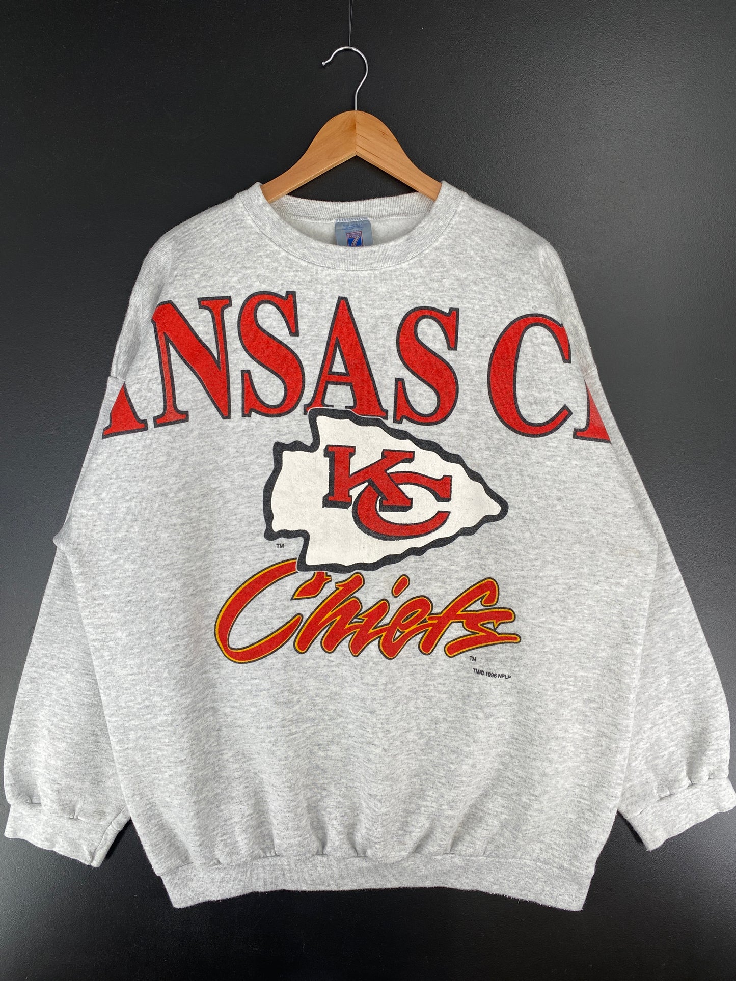 1996 KANSAS CITY CHIEFS Made in USA Size XXL Vintage NFL Sweat-shirt / E7602S