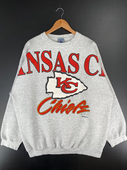 1996 KANSAS CITY CHIEFS Made in USA Size XXL Vintage NFL Sweat-shirt / E7602S