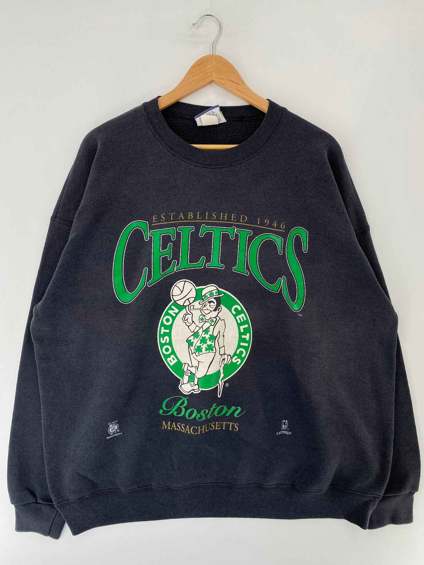 90's BOSTON CELTICS Made in USA Size XXL Vintage NBA Sweat-Shirt / F707S