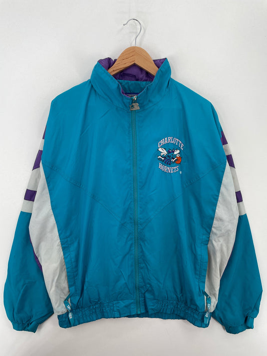 90's STARTER x CHARLOTTE HORNETS Size L Vintage NBA Nylon Jacket / F2233N