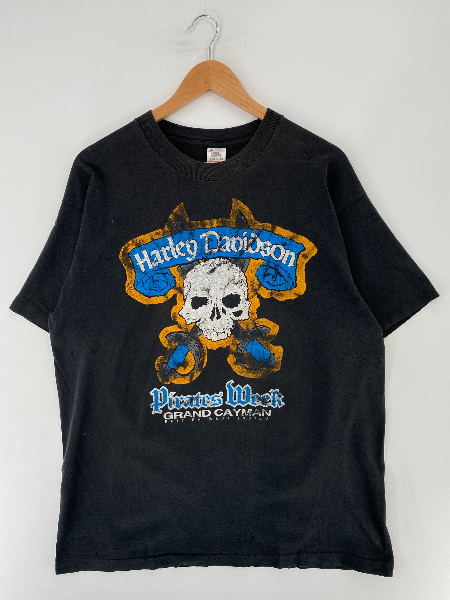 90’s HARLEY DAVIDSON Made in USA Size XL Vintage Racing T-Shirt / E8536T