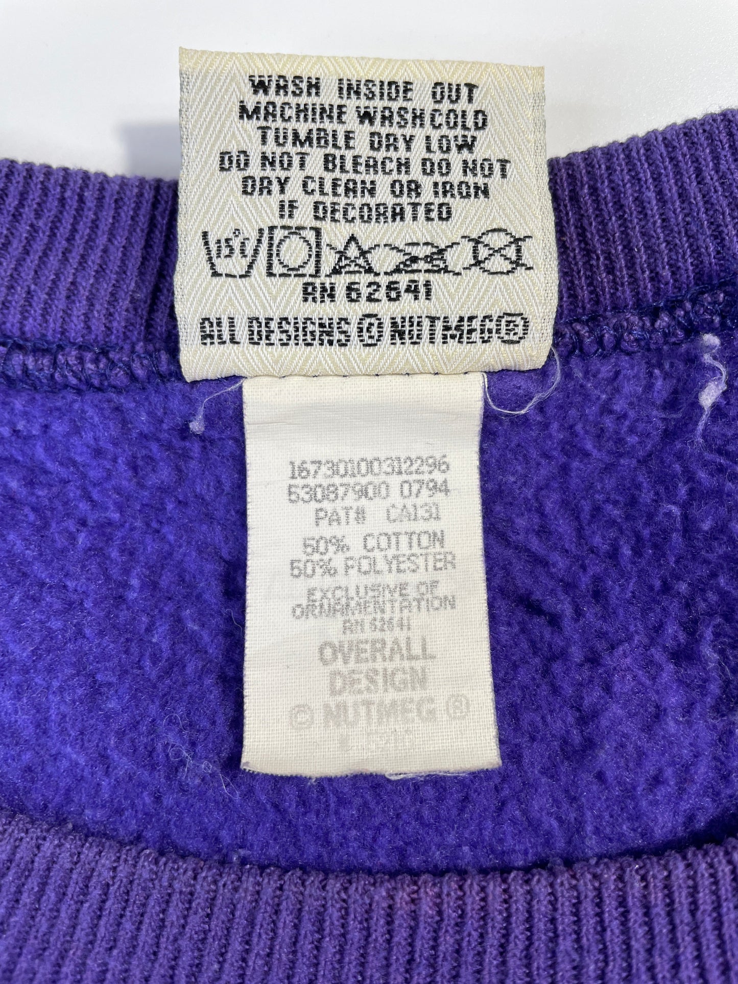 90's MINNESOTA VIKINGS Made in USA Size XL Vintage NFL Sweat-Shirt / E8165S