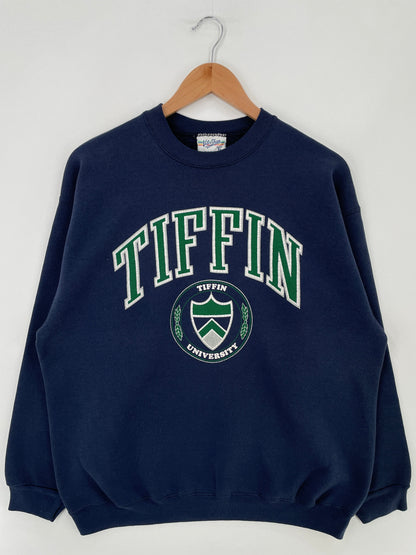 90's TIFFIN UNIVERSITY Made in USA Size XL Vintage College Sweat-Shirt / G5092S