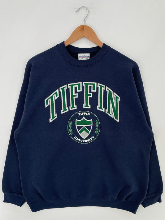 90's TIFFIN UNIVERSITY Made in USA Size XL Vintage College Sweat-Shirt / G5092S