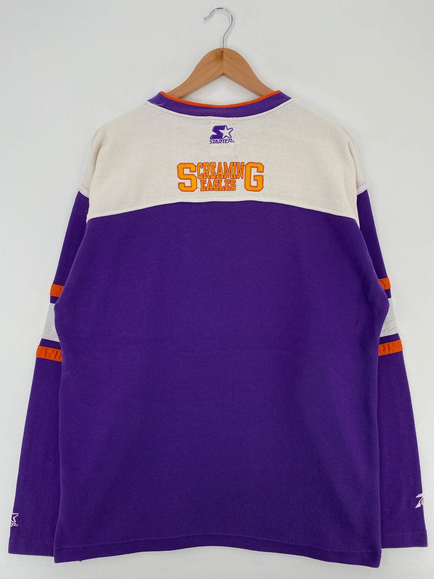 90's STARTER x COACH MINNESOTA STATE SCREAMING EAGLES Size XL Vintage TV SHOW Sweat-Shirt / F7257S