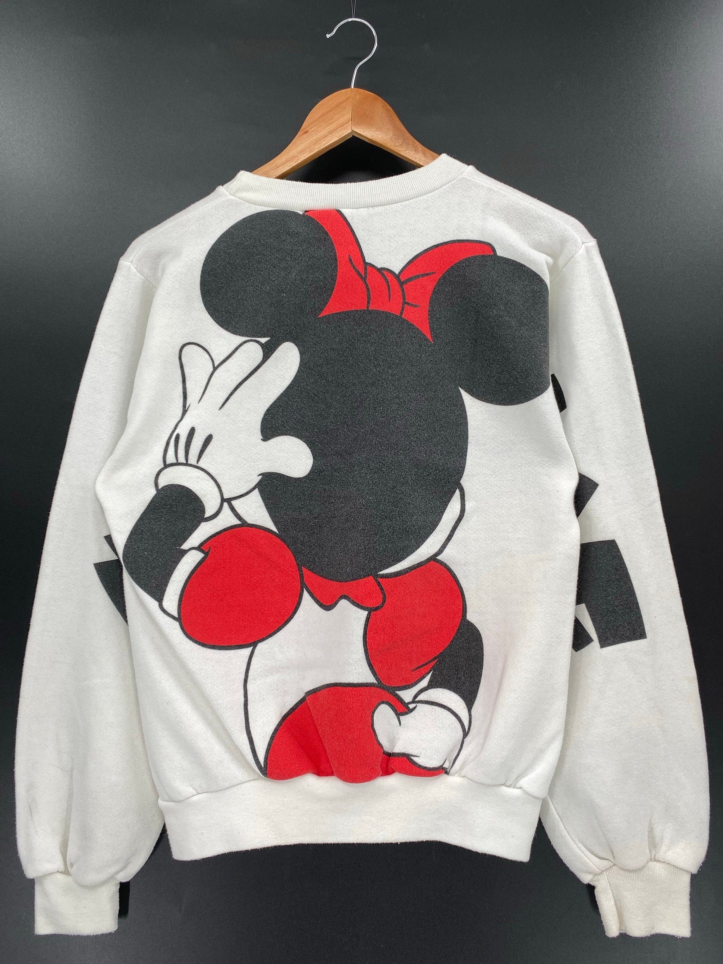 90’s DISNEY MINNIE Made in USA Size S Vintage Sweat-shirt / F1248S