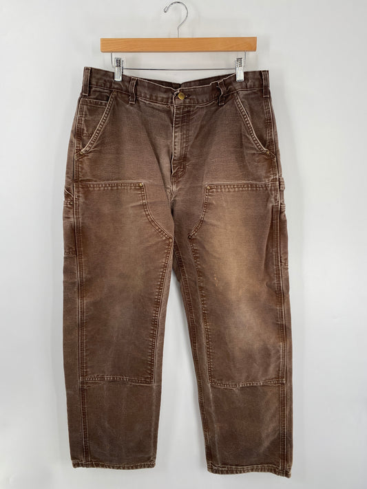 Vintage CARHARTT Size W32xL33 Double Knee Duck Pant / E8866P
