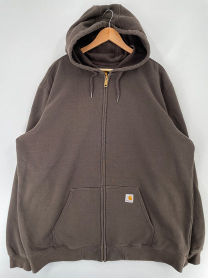 Vintage CARHARTT Size XXL Zip Up Hoodie Sweat-Shirt / F223S
