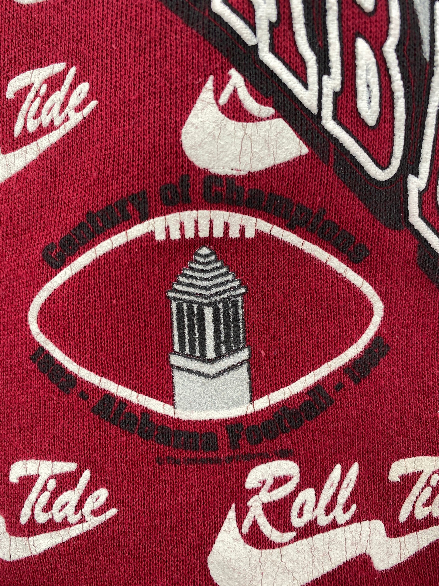 90's UNIVERSITY OF ALABAMA Made in USA Size XXL Vintage College Sweat-shirt / F4215S