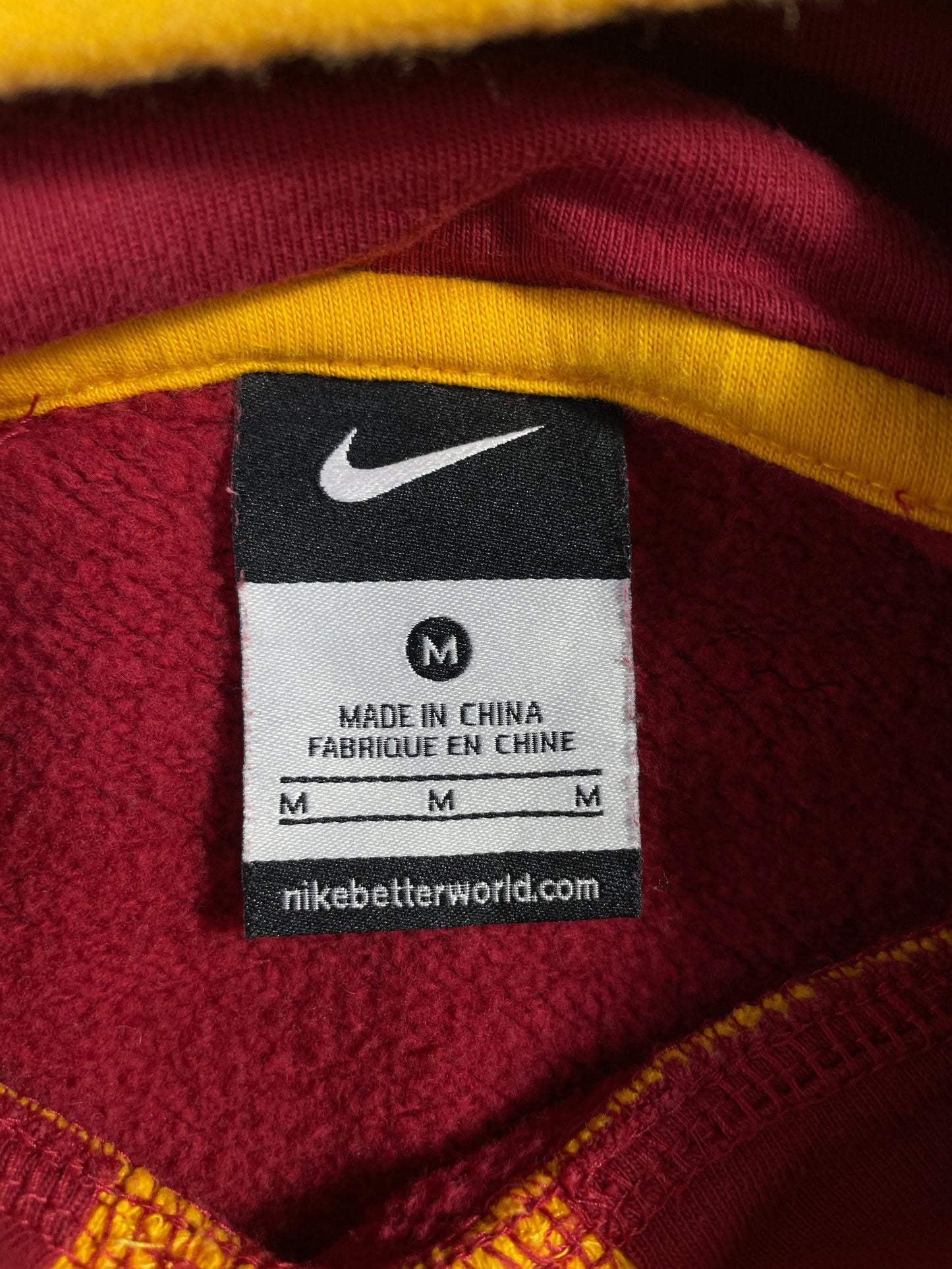 Vintage NIKE x IOWA STATE CYCLONES Size M Vintage College Hoodie Sweat-Shirt / F6937S