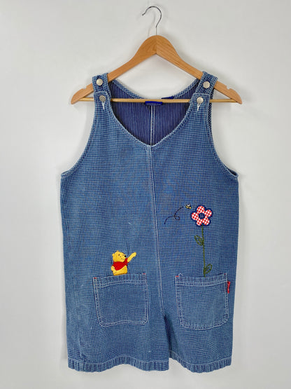 00' DISNEY WINNIE THE POOH Size Women's S Denim Overall / E8769P