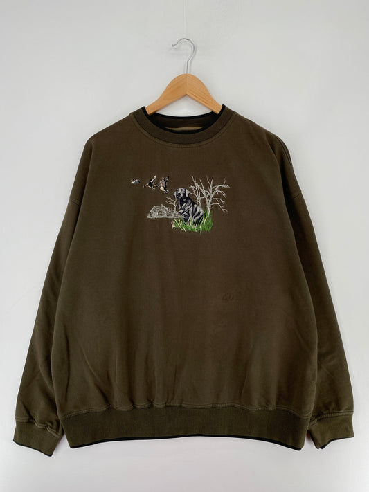 00' DOG Size XL Vintage Animal Sweat-Shirt / F2880S