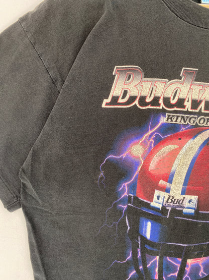.90's BUDWEISER Made in USA Size XL Vintage T-Shirt / E9350T