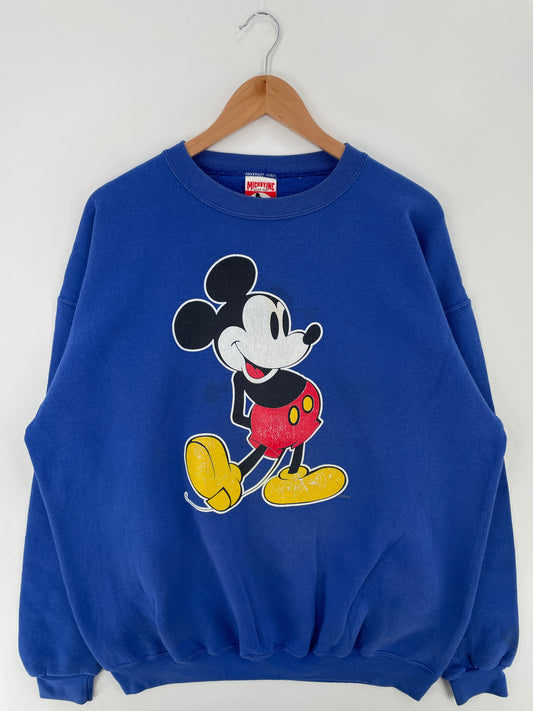 90's DISNEY MICKEY Made in USA Size XXL Vintage Sweat-shirt / F7115S