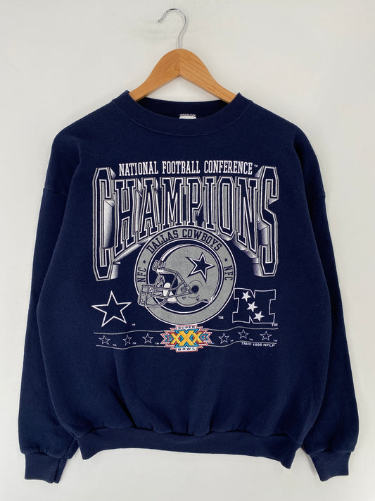 1996 DALLAS COWBOYS Made in USA Size L Vintage NFL Sweat-Shirt / E9013S
