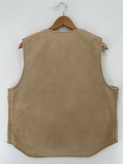.90's CARHARTT Made in USA Size L Vintage Duck Vest / E7550J
