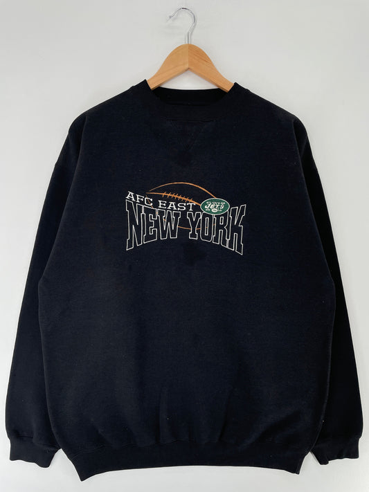 90’s NEW YORK JETS Size XL Vintage NFL Sweat-Shirt / F6572S