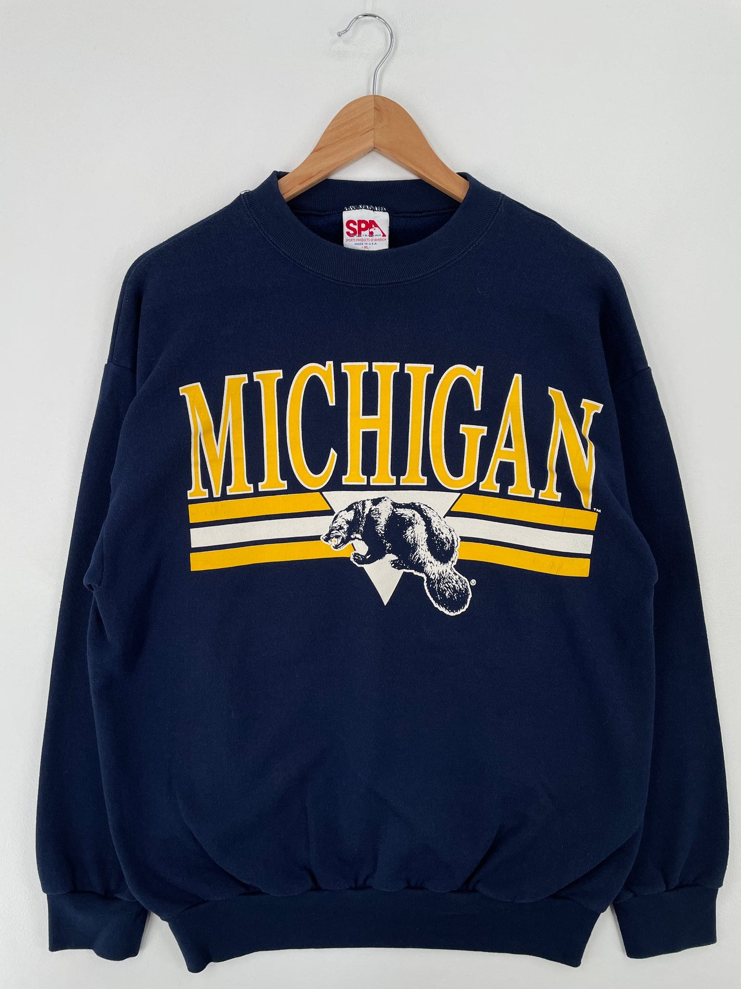 90's MICHIGAN Made in USA Size XL Vintage College Sweat-Shirt / E9724S