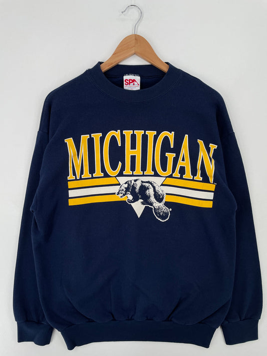 90's MICHIGAN Made in USA Size XL Vintage College Sweat-Shirt / E9724S