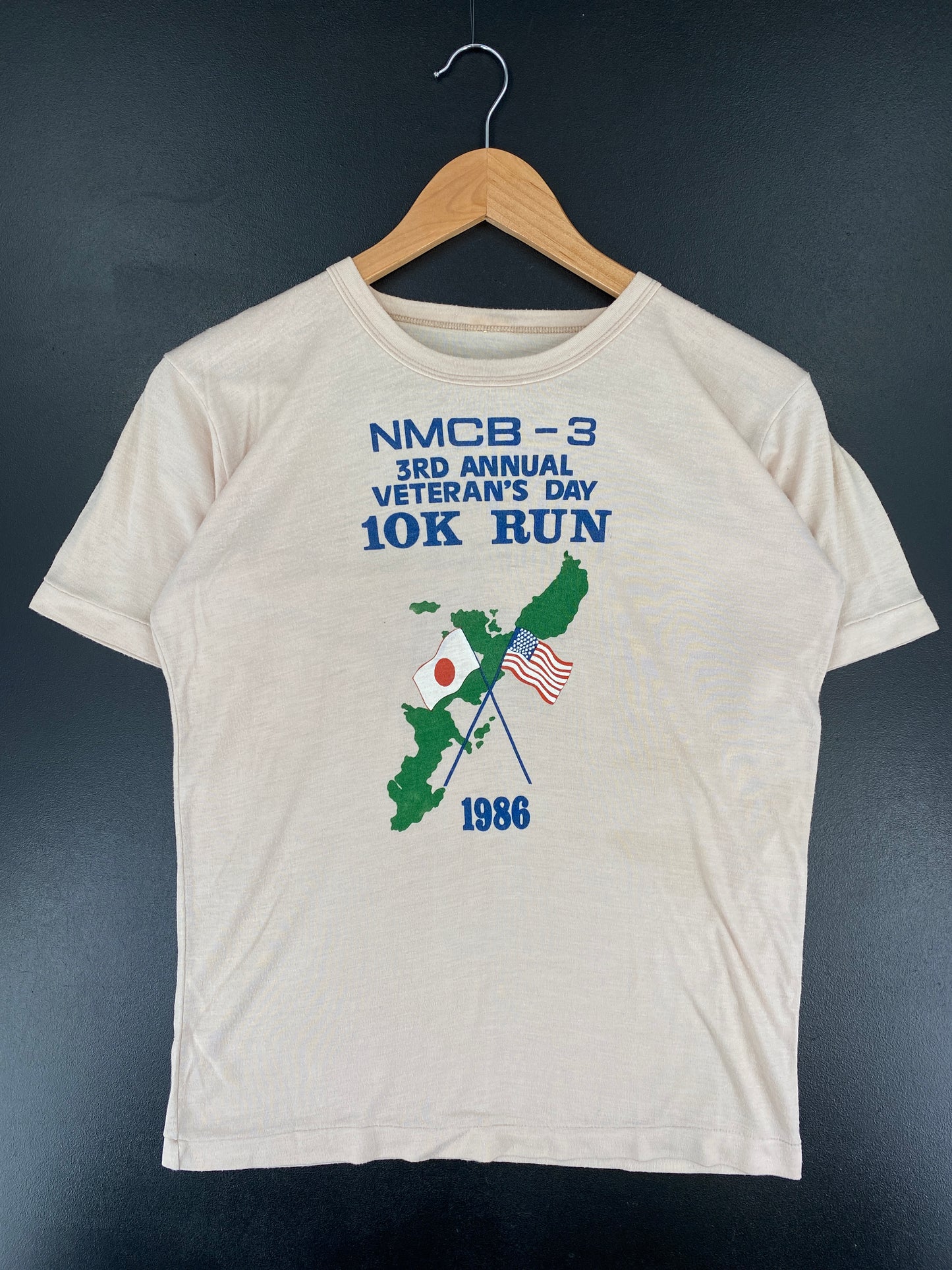 .1986 NMCB-3 VETERAN'S DAY RUN Size No Tag (Approx.M) T-shirts / E8024T
