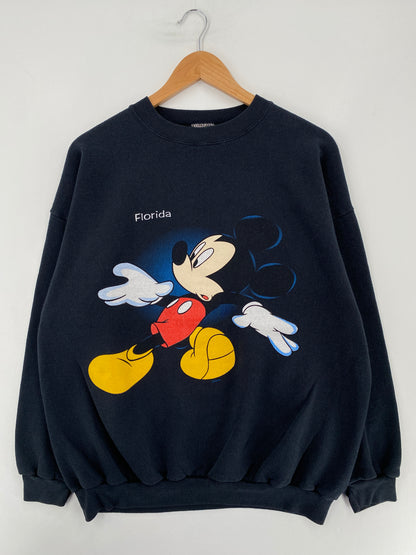 90's DISNEY MICKEY Made in USA Size XL Vintage Sweat-Shirt / E8872S