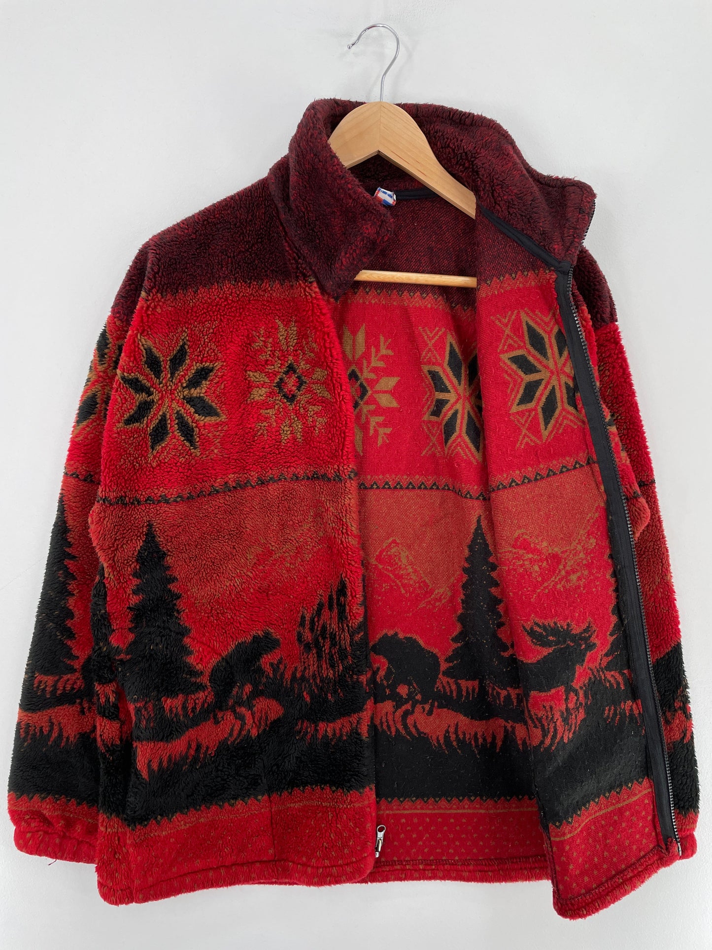 Vintage DEER Made in USA Size M Fleece / F4264J