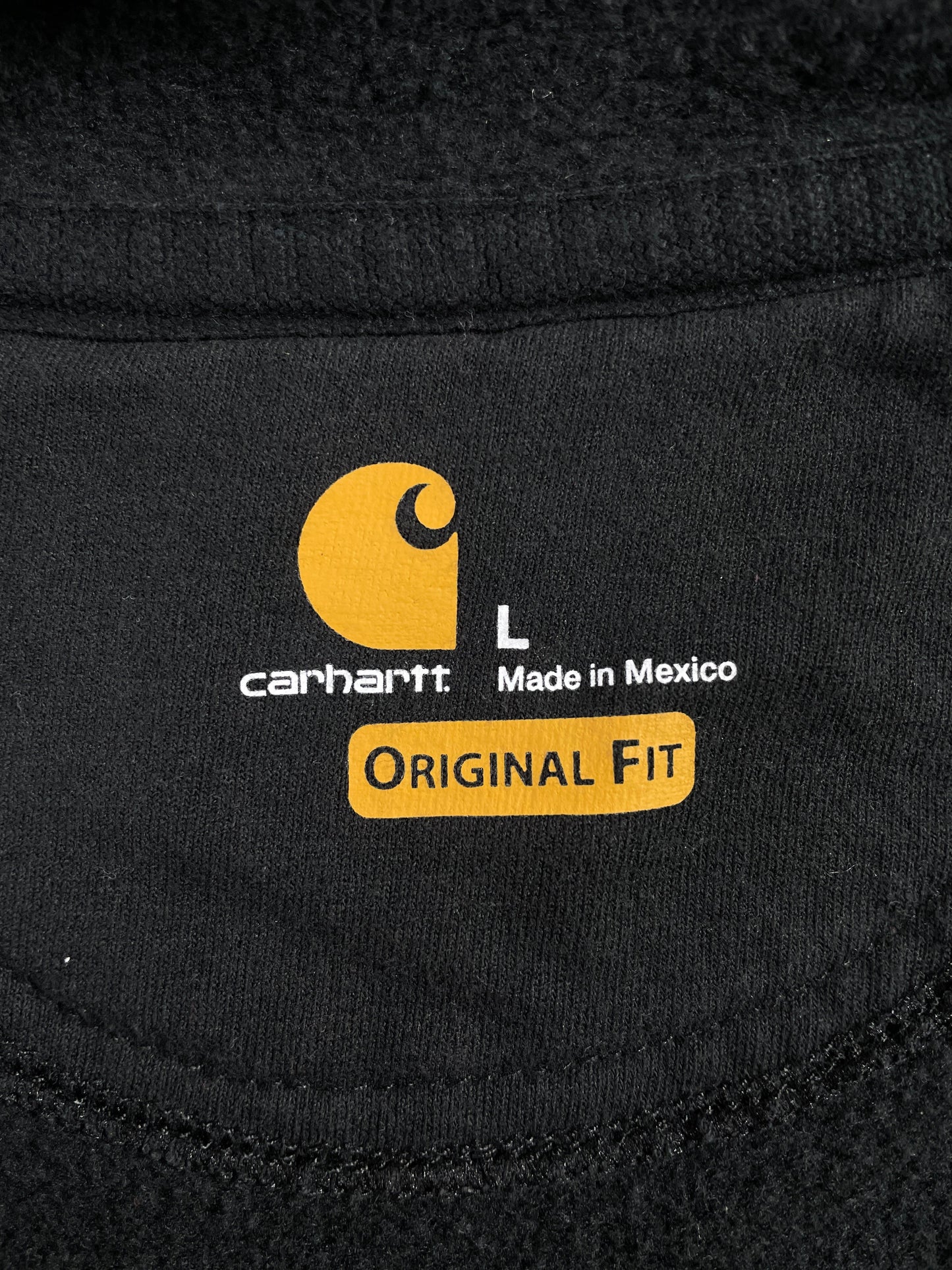 Vintage CARHARTT Size L Hoodie Zip-up Sweat-Shirt / F3990S