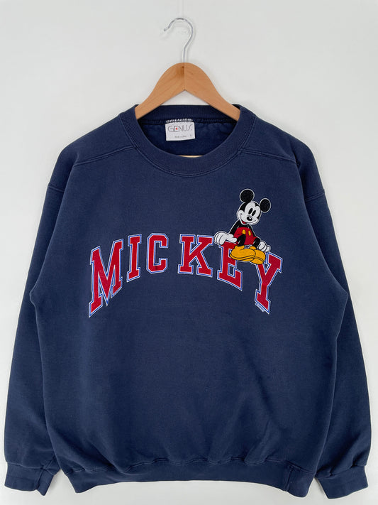 90's DISNEY MICKEY Made in USA Size L Vintage Sweat-shirt / F7686S