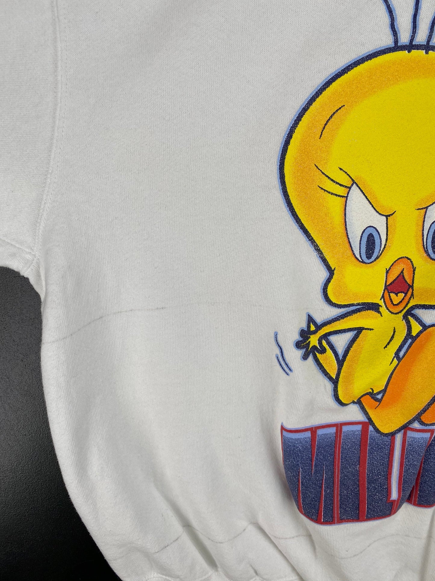 2001 LOONEY TUNES TWEETY Size XXL Vintage Sweat-shirt / F4754S