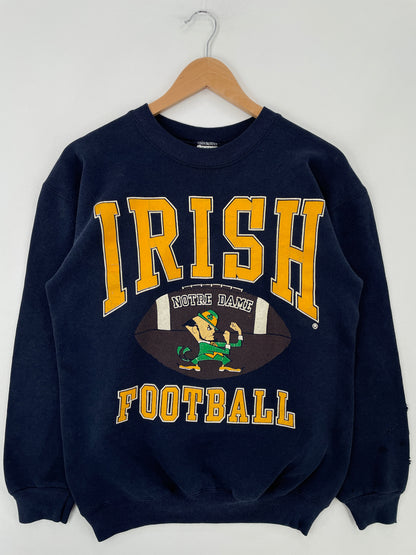 90's NOTRE DAME Made in USA Size M Vintage College Sweat-Shirt / F4801S