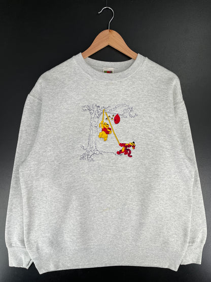 00' DISNEY WINNIE THE POOH Size L Vintage Sweat-shirt / E7787S
