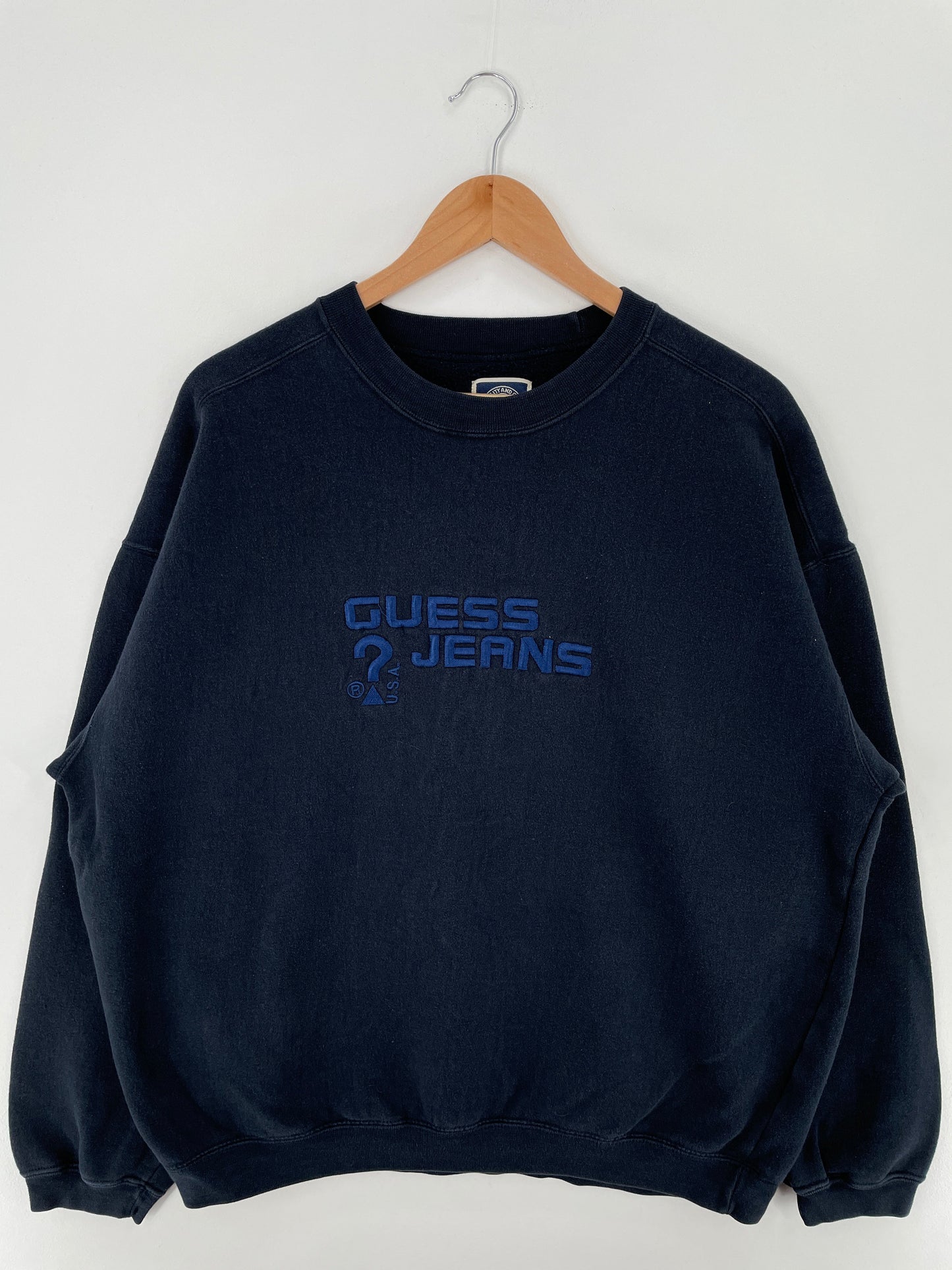 00' GUESS Size L Vintage Sweat-shirt / F6160S
