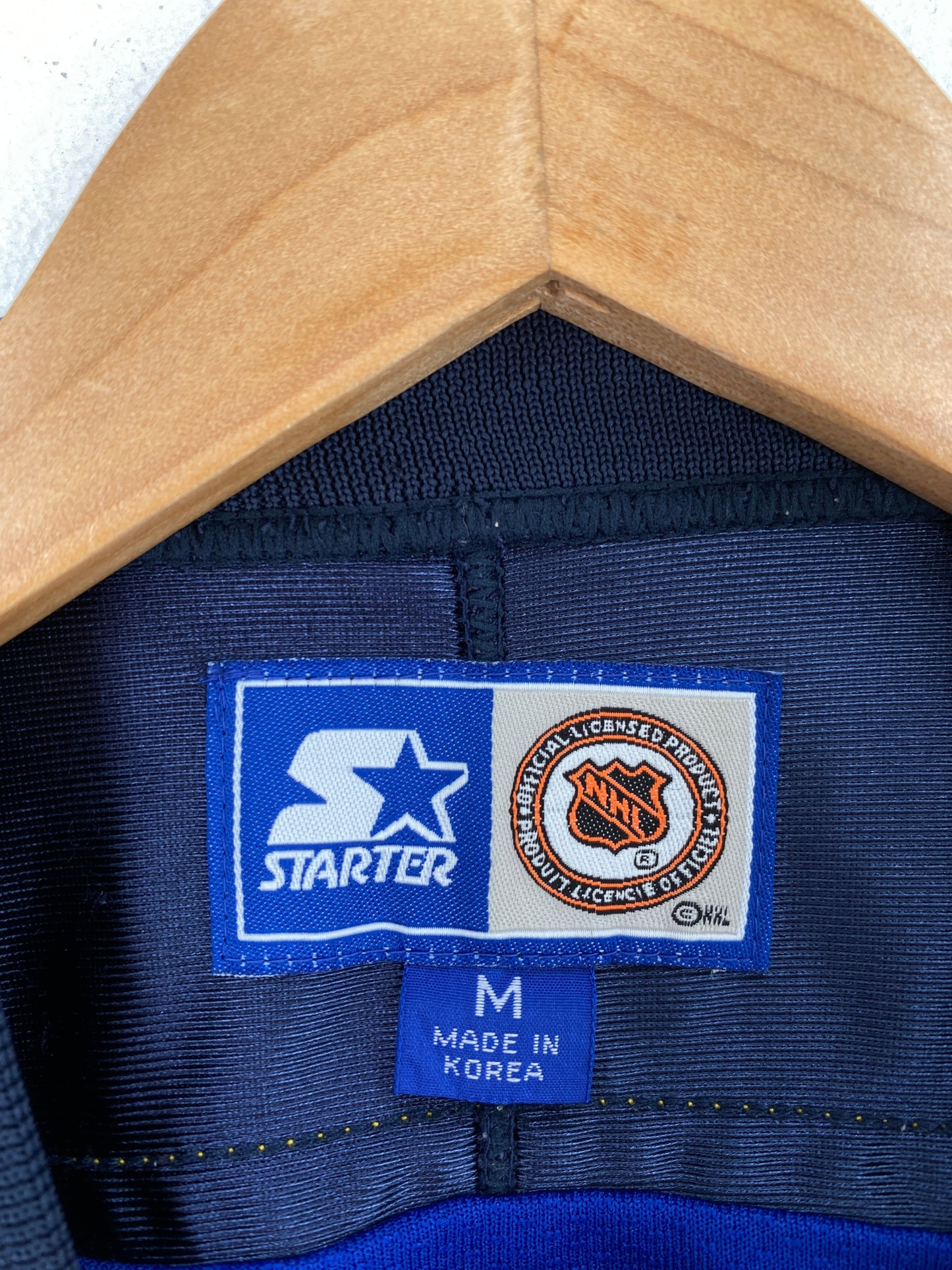 90’s  STARTER x ST. LOUIS BLUES Size M NHL Hockey Hockey Game Shirt / F7251T