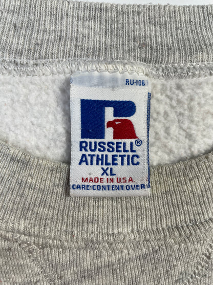 90's RUSSELL x TEXAS Made in USA Size XL Vintage College Sweat shirt / F856S
