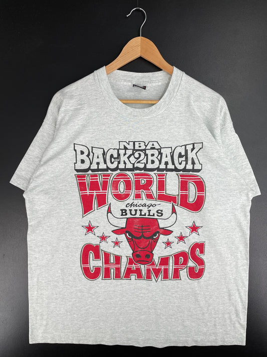 90's CHICAGO BULLS Made in USA Size XL Vintage NFL T-Shirt / F2122T