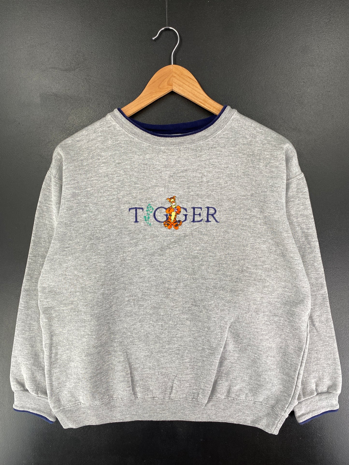 00' DISNEY TIGGER Size L Vintage Sweat-Shirt / E8878S